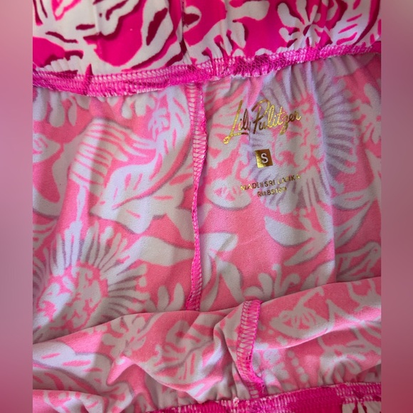 Lilly Pulitzer Pink and White Floral Pajama Bottoms - Picture 3 of 3